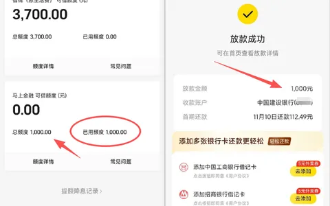 美团借钱还清后无法复借近一月，匹配第三方马上金融获批 1000 元秒到账