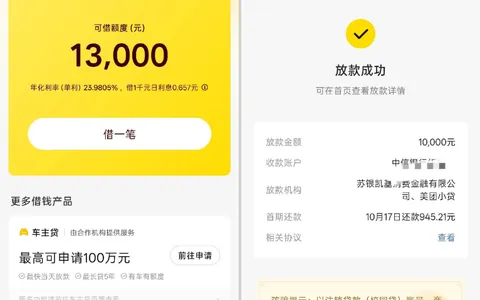 美团借钱征信花也能秒下10000元，基础额度共13000元，十年老用户时隔多年再获批