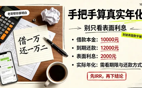 借一万还一万二，利息真是20%？群里老哥手把手教你算网贷的真实年化利率