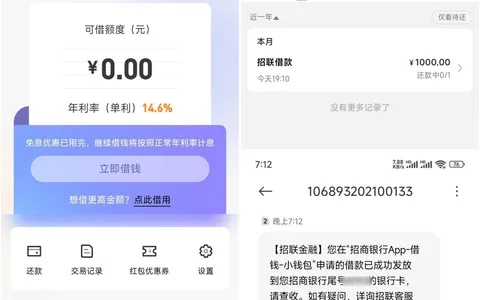 招联小钱包1000敢借吗？好期贷秒拒换入口获批，年利率14.6%秒到账