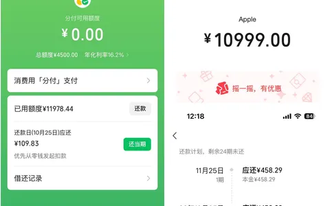 微信分付24期免息下单iPhone18ProMax，10999元额度不足仍支付成功，怎么回事