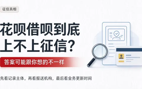 花呗借呗到底上不上征信？答案可能跟你想的不一样，这3个细节很多人没搞清