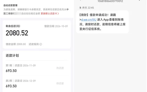 好分期放款失败明天再试还是等七天？月内第三笔2000元放款，资方微财，三笔在贷的账先算算