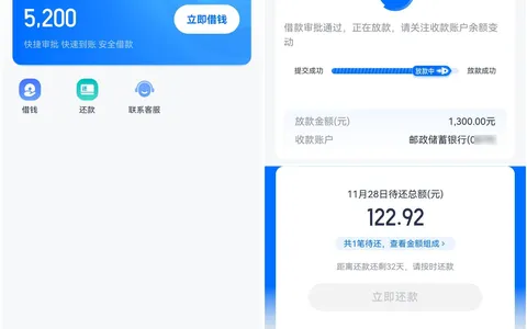 安逸花重注册出5200，提了1300：逾期一堆，一分钟到账