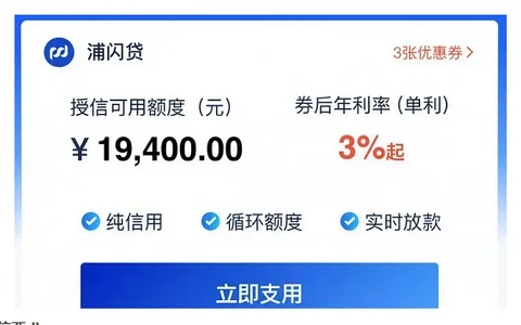 浦闪贷是网贷吗？不用抵押最高100万随借随还，公积金就能申请的征信要求